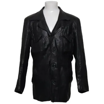 Leather jacket (Black) from Malungs Butikerna Leather