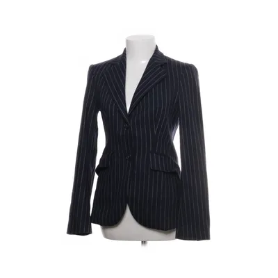 Kavaj (Blå, Vit) från Massimo Dutti Woman Elastan, Polyamid, Polyester, Viskos