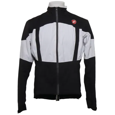 Sports jacket (Black, White) from Castelli Polyester, Polyurethane