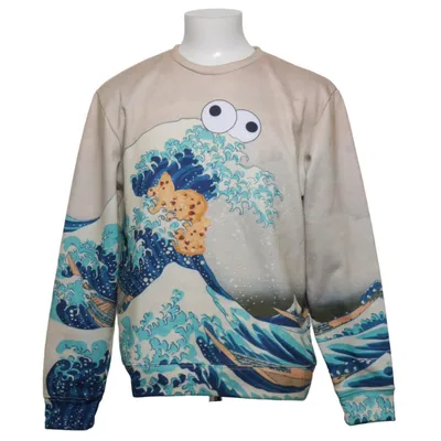Sweatshirt (Beige, Blue, Multicolored) from Mr Gugu & Miss Go Cotton, Polyester