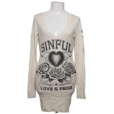 Pull-over (Blanc, Noir) de Sinful Polyamide, Viscose