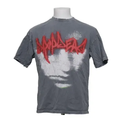 T-shirt (Grijs, Rood, Wit) van Drop Dead Katoen