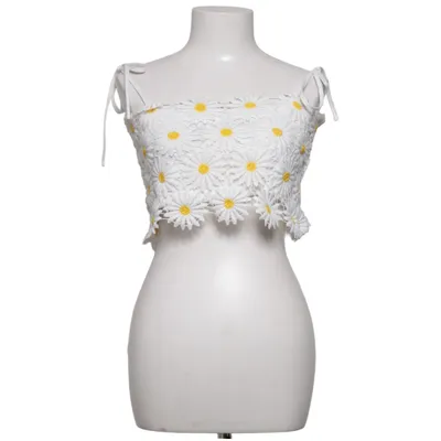 Crop top (Vit, Gul) från Parisian Polyester