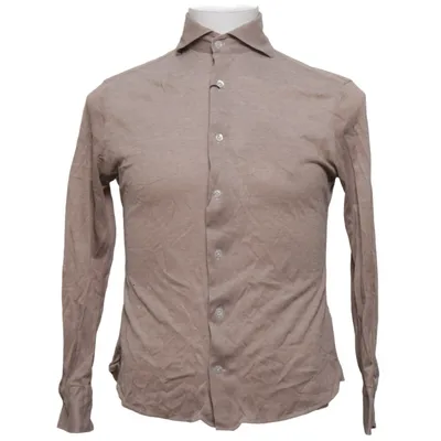Skjorte (Beige) fra Blugiallo Bomuld