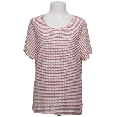 T-shirt (Pink, White) from Another Woman Elastane, Metallic fiber, Polyamide, Viscose