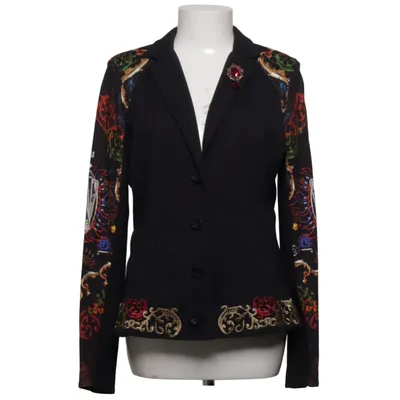 Blazer (Noir, Multicolore) de Aventures des Toiles Coton, Élasthane, Polyester, Viscose