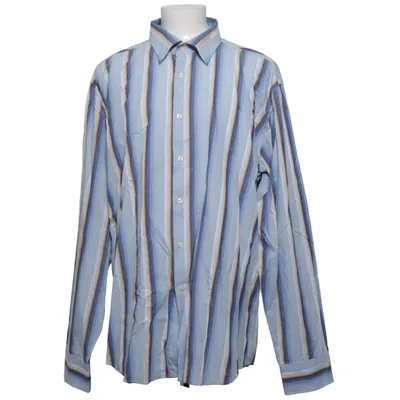 Shirt (Blue, White, Brown) from Parker Cotton