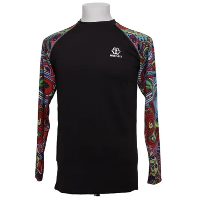 Base layer shirt (Black, Multicolored) from Whatlees