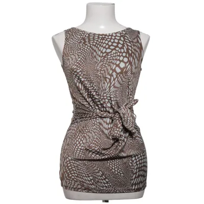Robe portefeuille (Marron, Blanc) de ESPRIT Collection Élasthane, Polyester