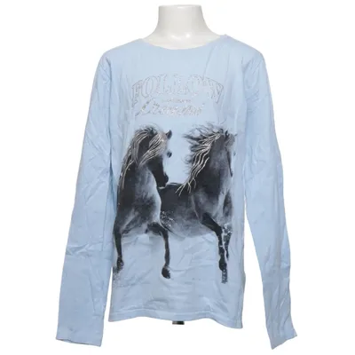 Långärmad t-shirt (Blå, Svart, Vit) från Page One Young Bomull