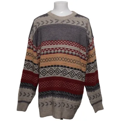 Sweater (Gray, Red, Yellow) Acrylic, Polyamide, Polyester