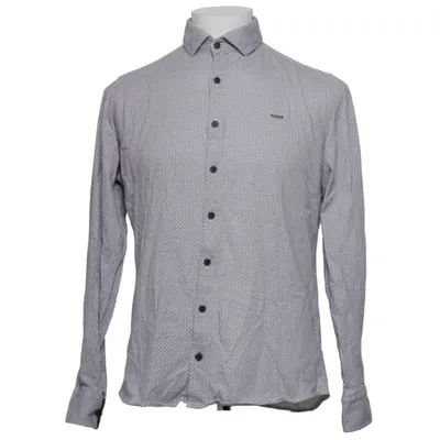 Shirt (Grijs, Wit) van Emilio Adani Katoen