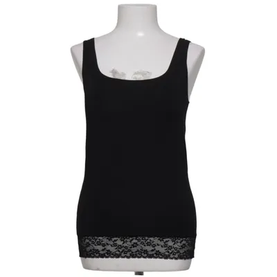 Tanktop (Zwart) van Queentex Katoen, Elastaan, Modal, Polyester