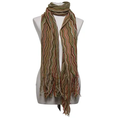 Scarf (Green, Brown, Multicolored)
