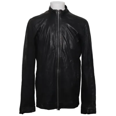 Leather jacket (Black) from RVLT Revolution Cotton, Leather, Polyester
