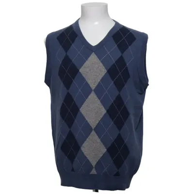 Pull sans manches (Bleu, Gris) de Lochmere Cachemire