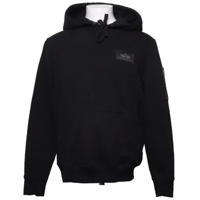 Huvtröja (Svart) från Alpha Industries Bomull, Polyester