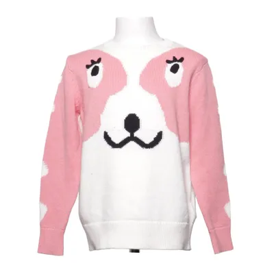 Sweater (Pink, Hvid, Sort) fra Stella McCartney Kids Bomuld, Uld