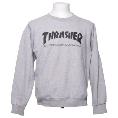 Collegetröja (Grå) från Thrasher Bomull, Polyester