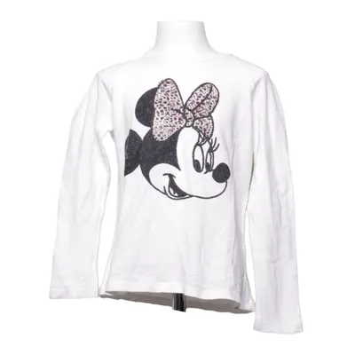 Langærmet t-shirt (Hvid, Sort) fra Zara Girls