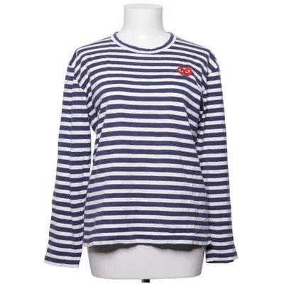 Long sleeve T-shirt (Blue, White) from Comme des Garçons PLAY
