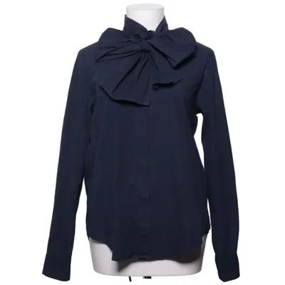 Pussy bow blouse (Blue) from MSGM Cotton, Elastane