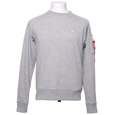 Collegetröja (Grå) från Alpha Industries Bomull, Polyester