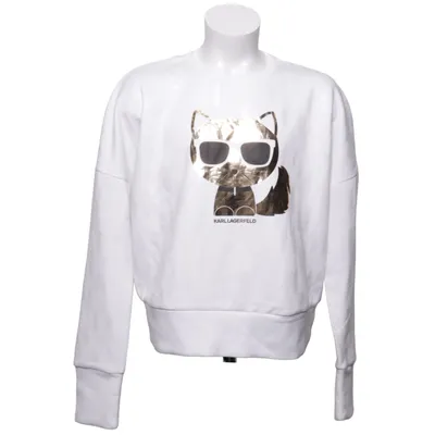 Sweatshirt (White) from Karl Lagerfeld Kids Cotton, Elastane, Modal, Polyester, Viscose