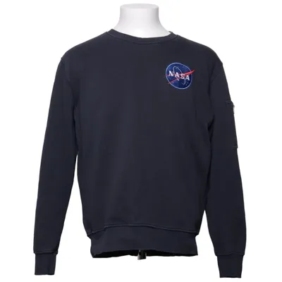 Collegetröja (Blå) från Alpha Industries Bomull, Polyester