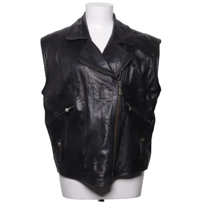 Biker gilet (Zwart) van Versace Sport Acetaat, Leer