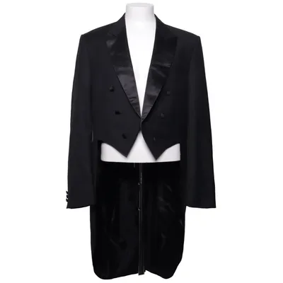 Paradejakke (Sort) fra Budget Tie Polyester, Uld