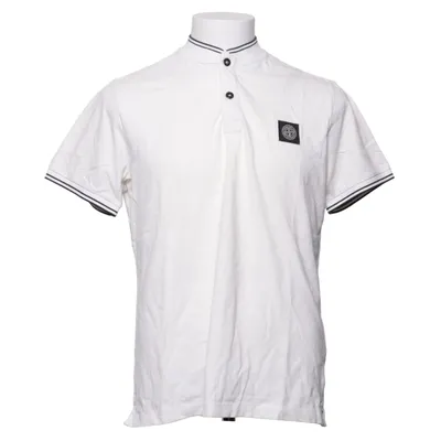 Pikétröja (Vit) från Stone Island Bomull, Elastan