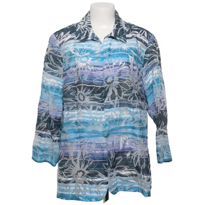 Blouse (Bleu, Violet, Multicolore) de Godske Lin, Polyester, Viscose