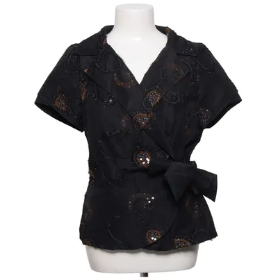 Blouse portefeuille (Noir) de Dresses Unlimited Polyamide, Polyester