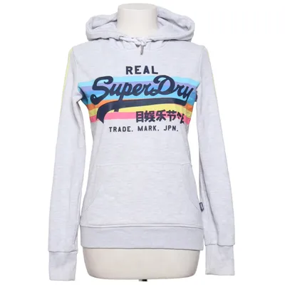 Huvtröja (Grå, Flerfärgad) från Superdry Bomull, Polyester