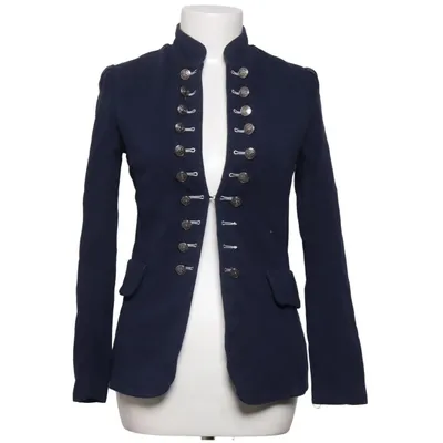 Blazer (Blå) fra Chica London Bomuld, Elastan