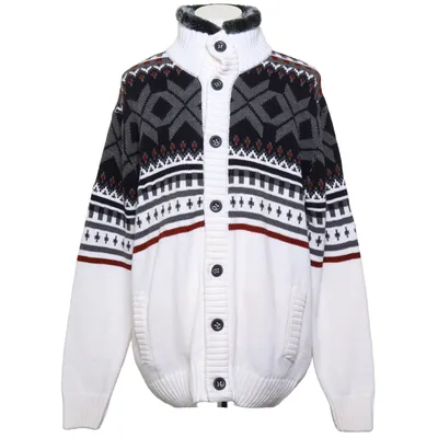 Cardigan (Hvid, Flerfarvet) fra CRSM Akryl