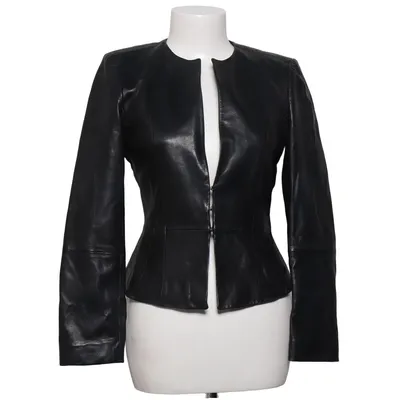 Leather jacket (Black) from Hugo Boss