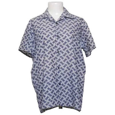 Chemise à manches courtes (Bleu, Blanc) de Permin