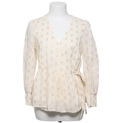Wrap blouse (Beige) from YAS