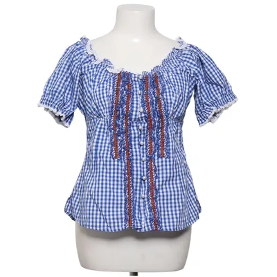 Dirndl blouse (Blue, White) from Esmara Cotton
