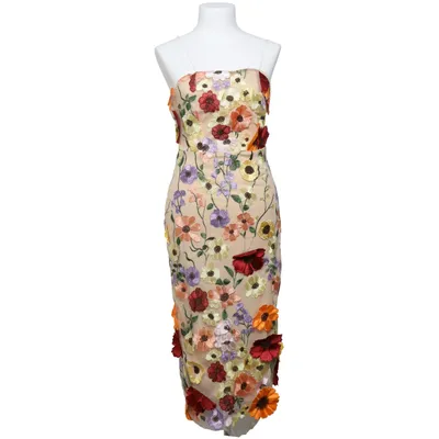 Cocktailklänning (Beige, Flerfärgad) från Sunfere Elastan, Polyester