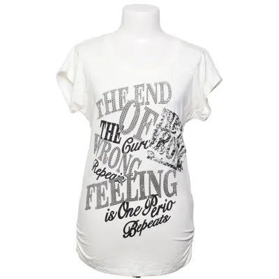 T-shirt (White, Black) from Zuiki Cotton, Polyester