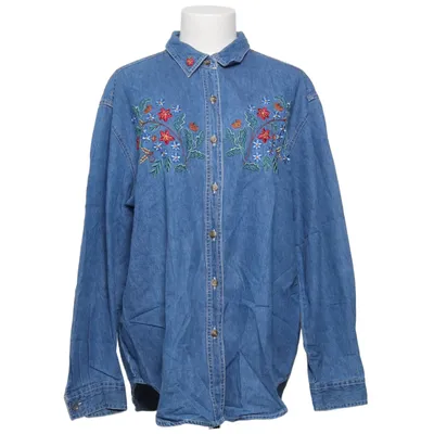 Denim blouse (Blauw, Meerkleurig) van Lauren Brooke Katoen