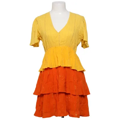 Klänning (Gul, Orange) från Sundress Bomull, Metallfiber
