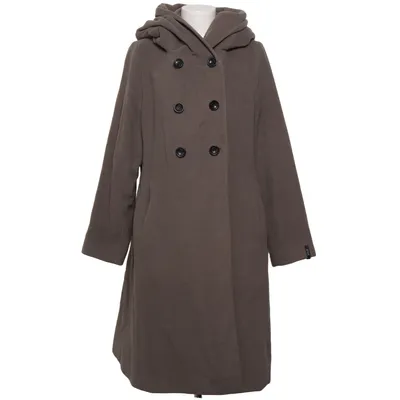 Manteau (Marron) de Milo Cachemire, Polyamide, Laine
