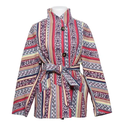 Veste (Rouge, Bleu, Jaune) de Sézane Acétate, Coton, Polyester, Viscose