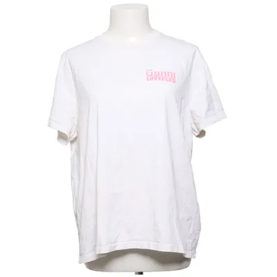 T-shirt (White, Pink) from Ganni Organic cotton