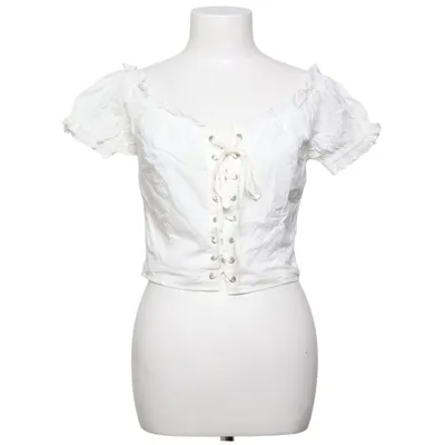 Crop top (Blanc) de Yilibasha Coton, Polyester