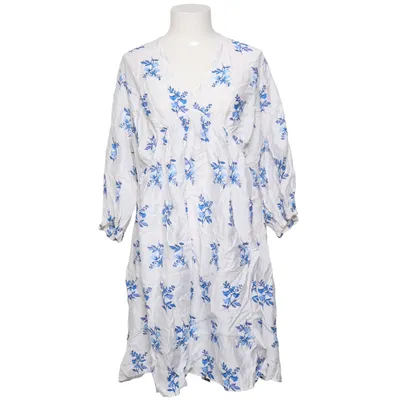 Klänning (Blå, Vit) från H&M Polyamid, Viskos